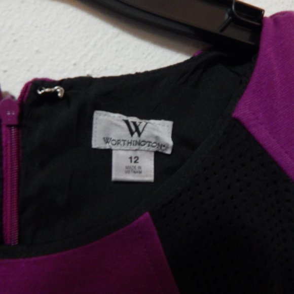 Worthington Color Block Sleeveless Dress - Picture 6 of 9